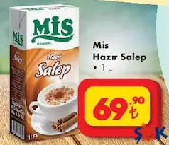 MİS HAZIR SALEP 1 L fiyat ve kampanya bilgisi